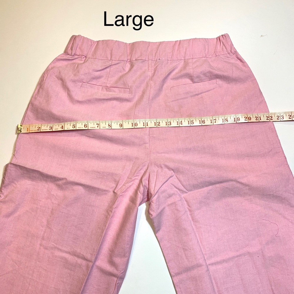 Pink High Waist Wide Leg Trouser Pants - Picture 12 of 16